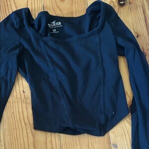 Hollister Women's Black Long Sleeve Bodysuit